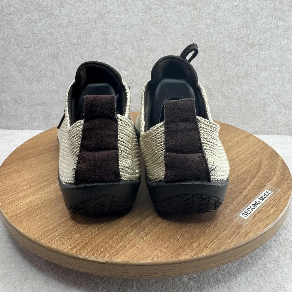 Arcopedico Shoes Womens Size 6.5 37 Beige Knit‎ Comfort Walking Sneakers Casual
